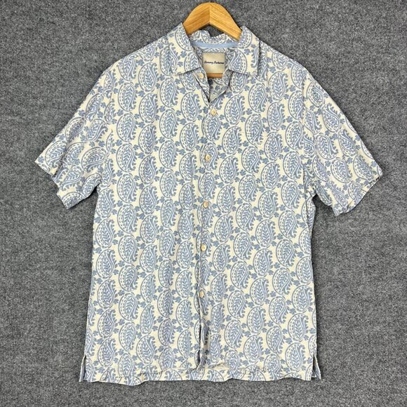 Tommy Bahama Other - Tommy Bahama Floral Hawaiian Shirt Button Down 100% SILK Size M